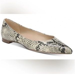 NWT Sam Edelman Rae pointed flat in snakeskin leather size 7